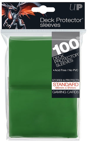 Ultra Pro Standard Deck Protector Sleeves Green 100ct