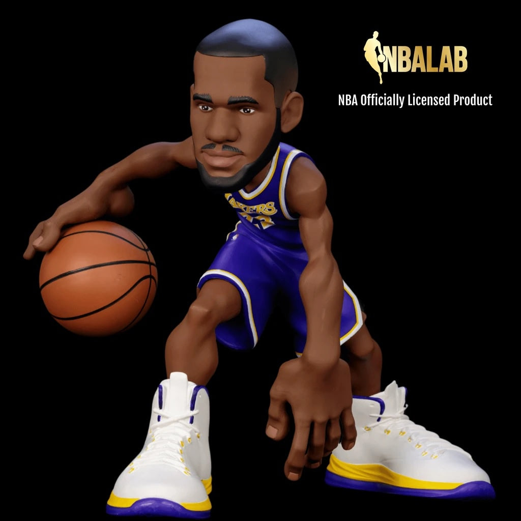 SMALL-STARS NBA 12" LEBRON JAMES LIMITED EDITION #/500 2019/20 (LOS ANGELES LAKERS PURPLE JERSEY)