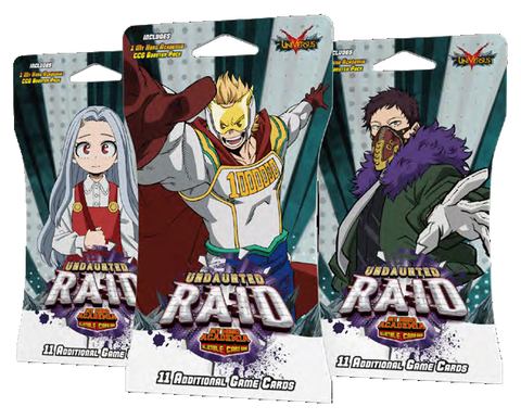 My Hero Academia CCG Undaunted Raid Sleeved Booster Pack (1 Random Sleeved Booster)