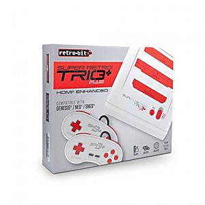 Red & White Super Retro Trio+ Plus HD System (NES, SNES, Genesis) (Retro-Bit)