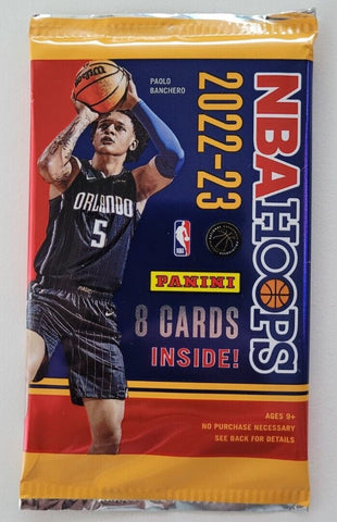 2022-23 Panini NBA Hoops Basketball Retail Pack (8 Cards Per Pack)