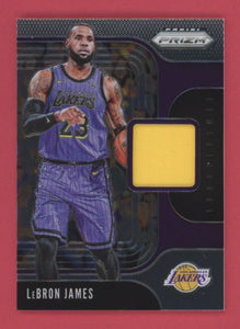 Lebron James -  In Los Angeles Lakers Jersey - Game-Used Worn  Swatch Relic Jersey Memorabilia Card - Sports Card Single (Randomly Selected, May Not Be Pictured)