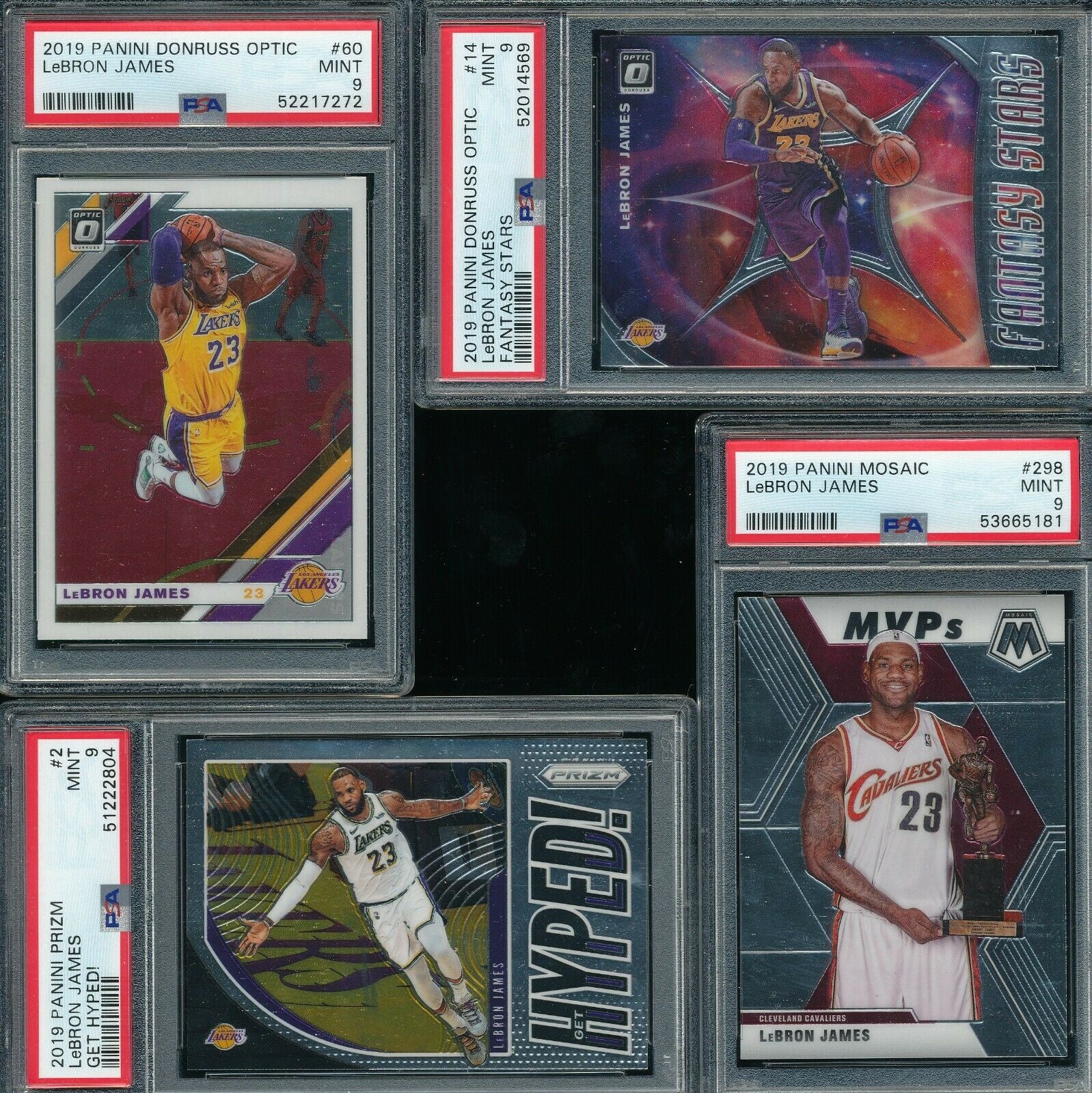 Lebron James - GRADED NBA Basketball Card REPACK - 1x Sports Card Single (Graded 6 or Higher, Various Grading Companies, Randomly Selected,  Stock Photo - Will Not Get Cards In Picture, Used as an Example Only)
