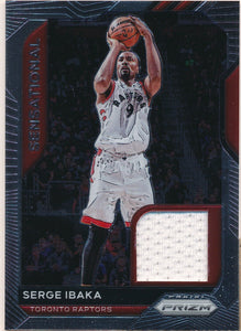 Serge Ibaka - In Toronto Raptors Jersey - Game-Used Worn Swatch Relic Jersey Memorabilia Card - Sports Card Single (Randomly Selected, May Not Be Pictured)