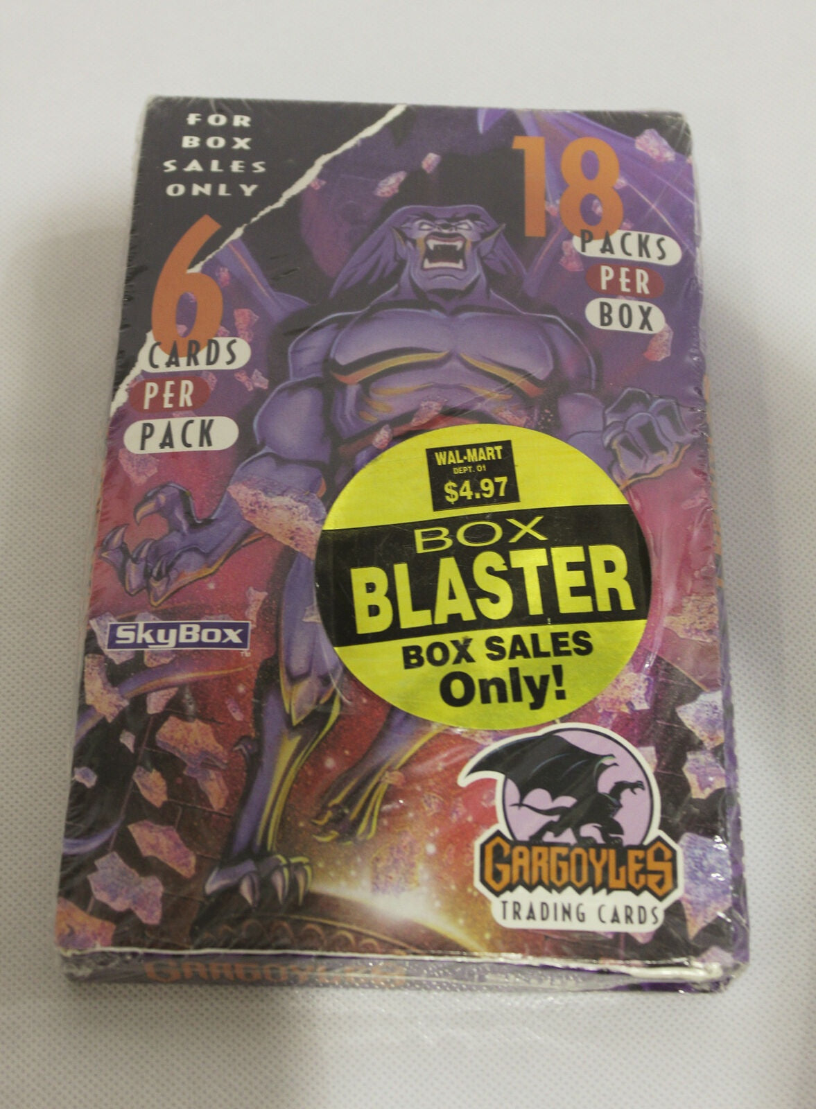 1995 Skybox Gargoyles Trading Cards Blaster Box - 18 Packs