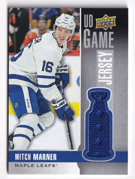 Mitch Marner - Toronto Maple Leafs - Game/Event-Used Worn Swatch Relic Jersey Memorabilia Card - NHL Hockey - Sports Card Single (Randomly Selected, May Not Be Pictured)