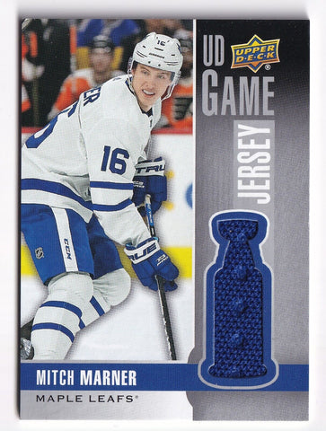 Mitch Marner - Toronto Maple Leafs - Game/Event-Used Worn Swatch Relic Jersey Memorabilia Card - NHL Hockey - Sports Card Single (Randomly Selected, May Not Be Pictured)