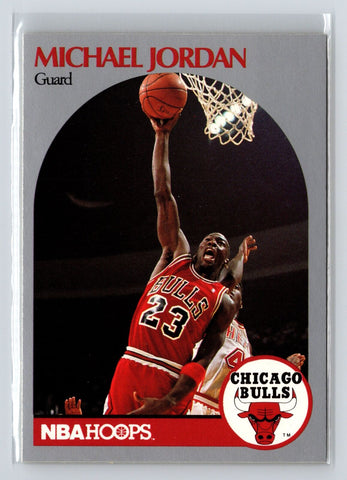 1990-91 NBA Hoops Michael Jordan #65 Chicago Bulls Trading Card