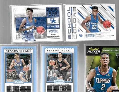 2018-19 Shai Gilgeous-Alexander RC (Rookie Card)(1x Randomly Selected RC, May Not Be In Picture)