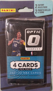 2021-22 Panini Optic NBA Basketball Blister Pack (2 Factory Sealed Packs)