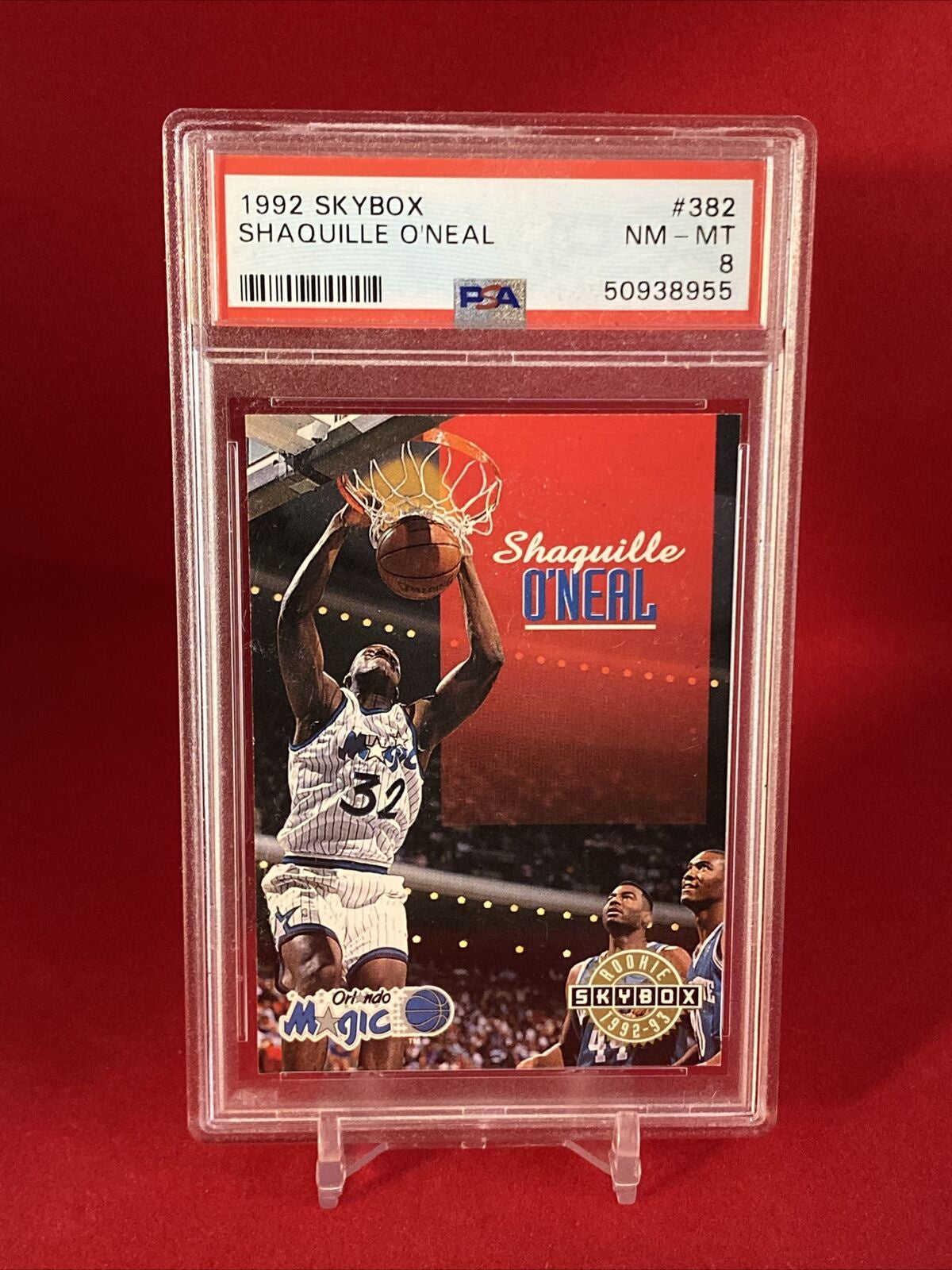 1992 Skybox Shaquille O'Neal #382 PSA Graded 8 Orlando Magic RC (Rookie Card)