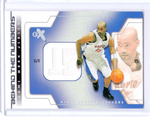 Vince Carter - In Toronto Raptors Jersey - Game-Used Worn Swatch Relic Jersey Memorabilia Card - Sports Card Single (Randomly Selected, May Not Be Pictured)