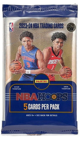 2023-24 Panini NBA Hoops Trading Cards Gravity Feed Pack (5 Trading Cards Per Pack) (Yellow Parallels!)