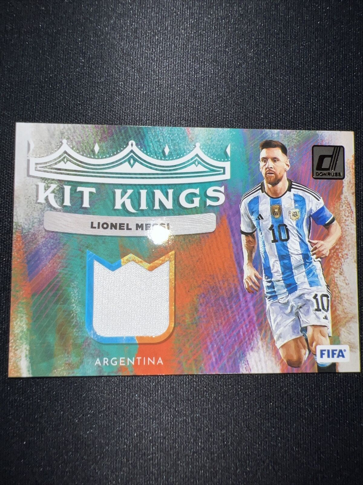 Lionel Messi - Officially Licensed Material Card Sports Card Single (Randomly Selected, May Not Be Pictured)