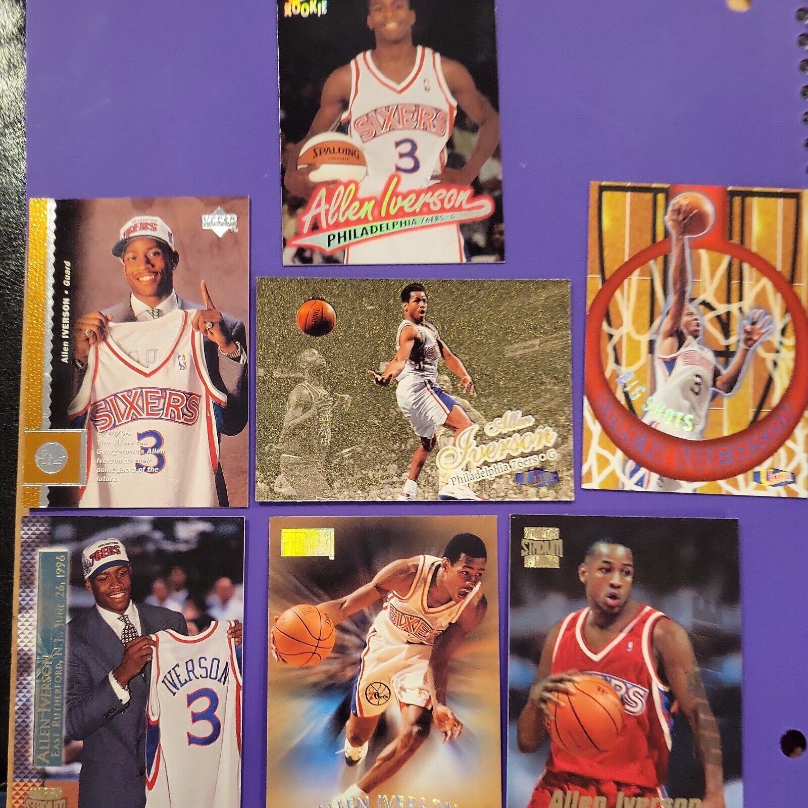 1996-97 Allen Iverson Rookie Card (1x Randomly Selected RC, May Not Be In Picture)