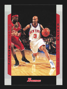 2004 Bowman Basketball NBA #3 Stephon Marbury Vs. Lebron James