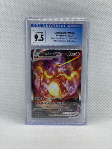 Charizard VMAX - Black Star Alternate Art Promo Card - SWSH261 - CGC Graded 9.5 Gem Mint