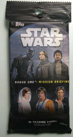 2016 Topps Star Wars Rogue One Mission Briefing Trading Card Pack