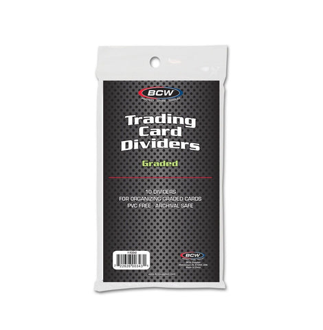 BCW Trading Card Dividers Graded 10ct