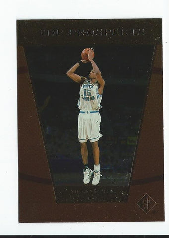 1998-99 Vince Carter in North Carolina Tar Heels Jersey Rookie Card (1x Randomly Selected RC, May Not Be In Picture)