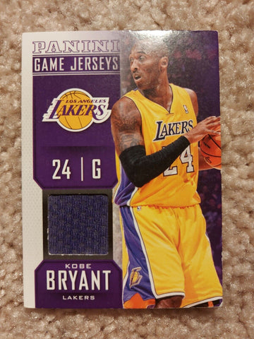 Kobe Bryant - In Los Angeles Lakers Jersey - Warm-Up Worn Swatch Relic Jersey Memorabilia Card - Sports Card Single (Randomly Selected, May Not Be Pictured)