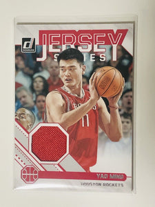 Yao Ming - Houston Rockets - NBA - Game-Used Worn Swatch Relic Jersey Memorabilia Card - Sports Card Single (Randomly Selected, May Not Be Pictured)
