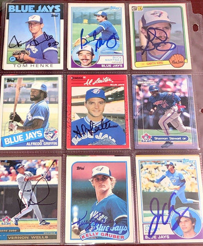 Toronto Blue Jays Signed Autograph Baseball Card (Past Players, Randomly Selected, May Not Be Pictured)
