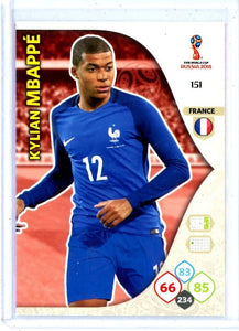 2018 Adrenalyn XL FIFA World Cup Russia #151 Kylian Mbappe RC (Rookie Card)