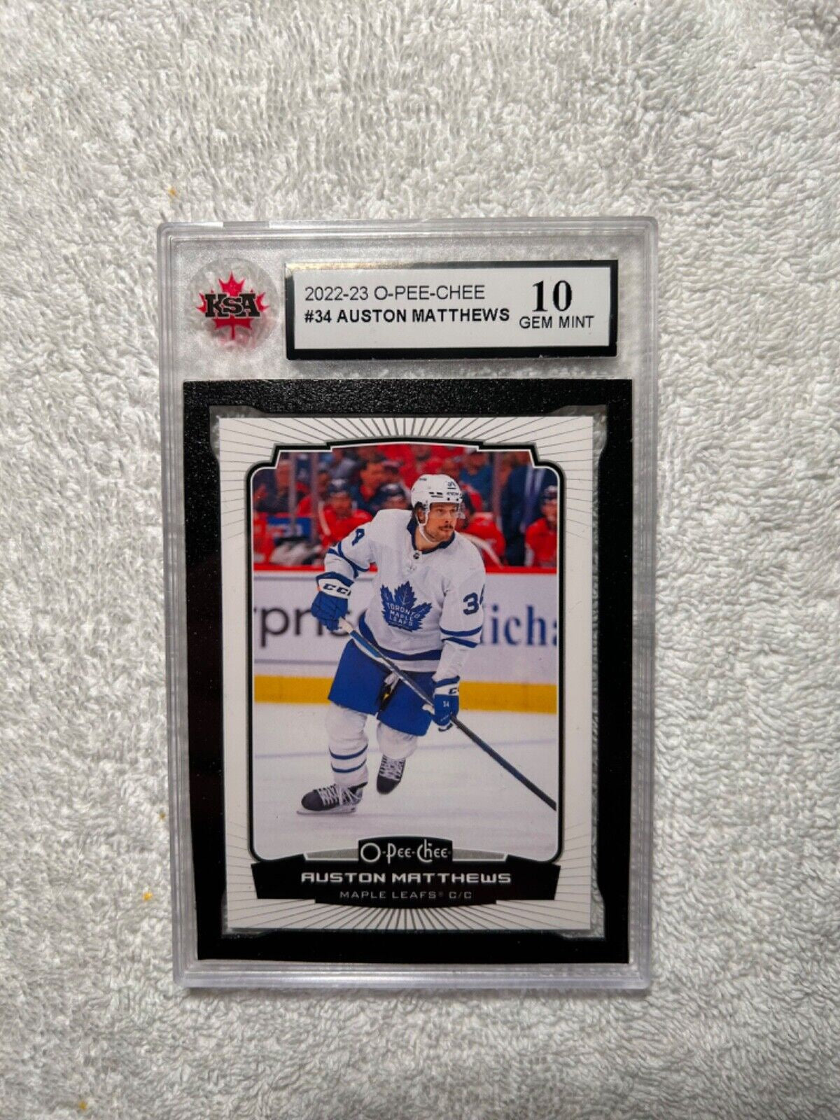 Auston Matthews - Toronto Maple Leafs GRADED NHL Hockey REPACK - 1x Sports Card Single (Graded 9 or higher, Various Grading Companies, Randomly Selected, Stock Photo - May Not Get Card In Picture)