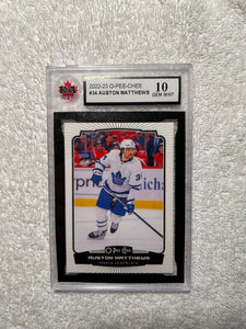 Auston Matthews - Toronto Maple Leafs GRADED NHL Hockey REPACK - 1x Sports Card Single (Graded 10, Various Grading Companies, Randomly Selected, Stock Photo - May Not Get Card In Picture)
