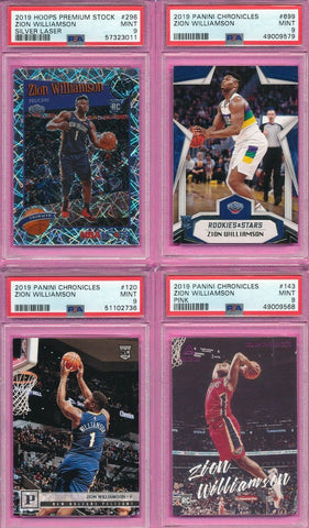 Zion Williamson - GRADED 2019-20 NBA Basketball RC Rookie Card REPACK - 1x Sports Card Single (Graded 8 or Higher, Various Grading Companies, Randomly Selected, Stock Photo - Will Not Get Cards In Picture)