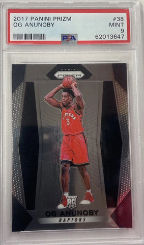 OG Anunoby 2017-18 Panini RC (Rookie Card) - GRADED NBA Basketball Card REPACK - 1x Sports Card Single (Various Grading Companies, Graded 9 , Randomly Selected, Stock Photo - May Not Get Cards In Picture, Used as an Example Only)