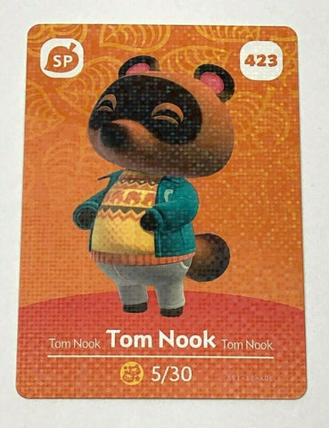 423 Tom Nook (Coat) SP Authentic Animal Crossing Amiibo Card - Series 5