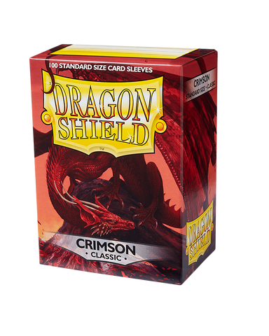 Dragon Shield - Standard Size Classic Sleeves 100ct - Crimson