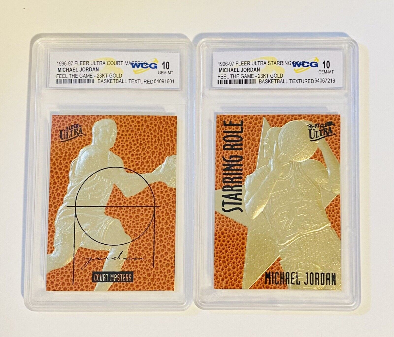1996-97 Fleer Ultra - Feel The Game 23K Gold - Michael Jordan WCG 10 (1 Randomly Picked/Style May Not Be In Picture)