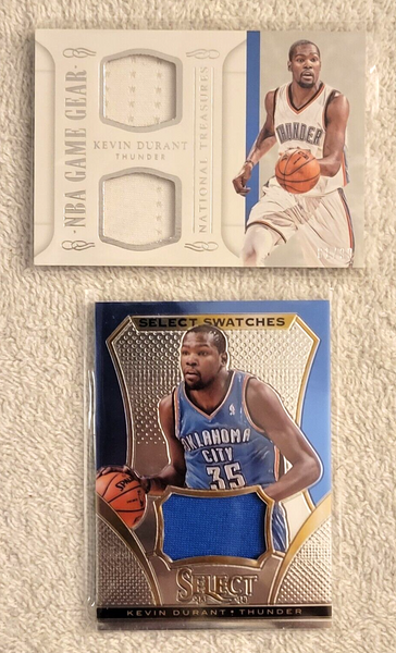 Kevin Durant - Game-Used Worn  Swatch Relic Jersey Memorabilia Card Sports Card Single (Randomly Selected, May Not Be Pictured)