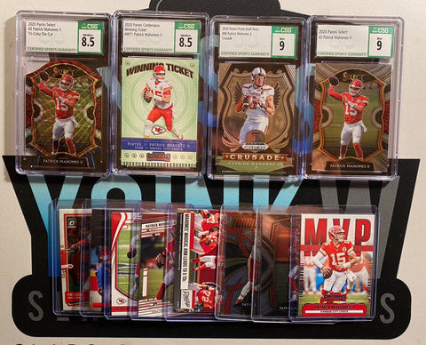 Patrick Mahomes - GRADED NFL Football Card REPACK - 1x Sports Card Single (Graded 9 or Higher, CSG, Randomly Selected, Stock Photo - Will Not Get Cards In Picture)