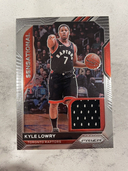 Kyle Lowry- In Toronto Raptors Jersey - Game-Used Worn Swatch Relic Jersey Memorabilia Card - Sports Card Single (Randomly Selected, May Not Be Pictured)