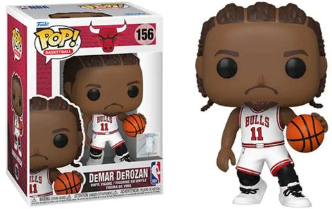 Funko POP! Basketball: Chicago Bulls White Jersey - Demar Derozan #156 Vinyl Figure