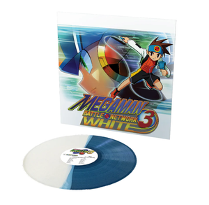 Mega Man Battle Network 3 Vinyl Soundtrack Blue White Splatter Yoshino Aoki NEW