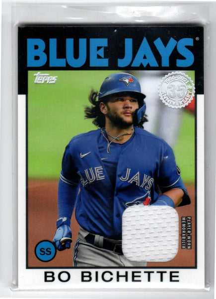 Bo Bichette - Toronto Blue Jays - Game-Used Worn Swatch Relic Jersey Memorabilia Card - Sports Card Single (Randomly Selected, May Not Be Pictured)