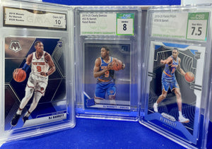 RJ Barrett - GRADED NBA Basketball Rookie Card REPACK - 1x Sports Card RC Single (Graded 7 or Higher, Various Grading Companies, Randomly Selected, Stock Photo - Will Not Get Cards In Picture)
