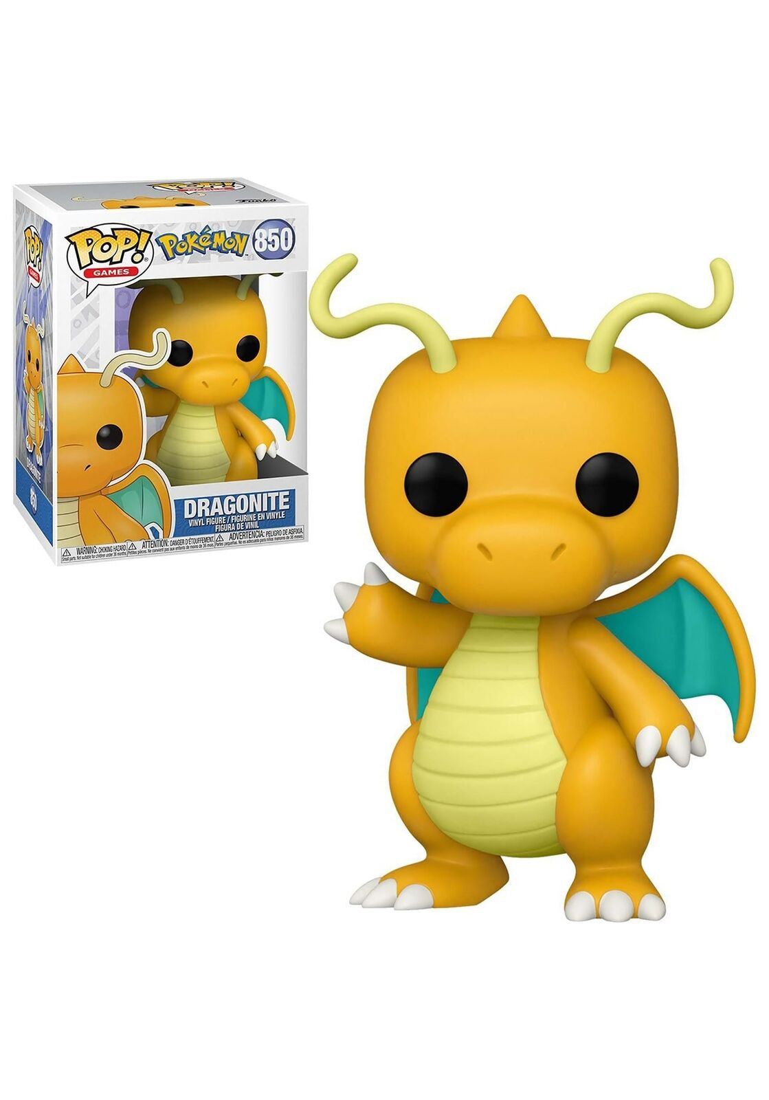 Funko POP! Games: Pokemon - Dragonite #850 Vinyl Figure (Box Wear)