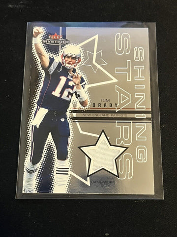 Tom Brady  - Game-Used Worn Swatch Relic Jersey Memorabilia Card Sports Card Single (Randomly Selected, May Not Be Pictured)