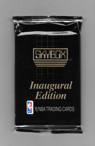 1990-91 Skybox NBA Basketball Inaugural Edition Series 1 Wax Pack - (15 Cards per Pack)