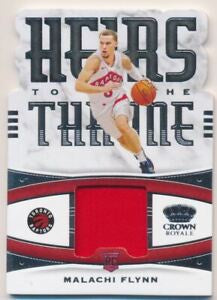 2020-21 Crown Royale Heirs to the Throne Materials #19 Malachi Flynn Jersey Card