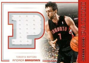 Andrea Bargnani - In Toronto Raptors Jersey - Game-Used Worn Swatch Relic Jersey Memorabilia Card - Sports Card Single (Randomly Selected, May Not Be Pictured)