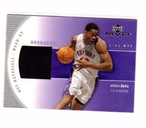 Antonio Davis - In Toronto Raptors Jersey - Game-Used Worn Swatch Relic Jersey Memorabilia Card - Sports Card Single (Randomly Selected, May Not Be Pictured)
