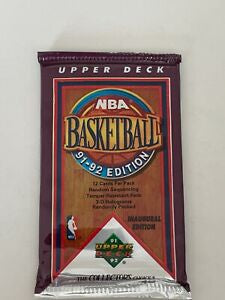 1991-92 Upper Deck Basketball Low Series Hobby Pack - Inaugural Edition