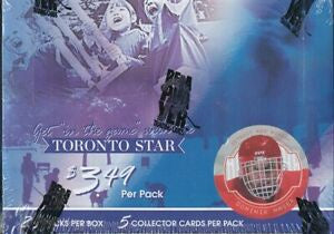 2003-04 Toronto Star In The Game (ITG) NHL Hockey Card Box (20 Packs Per Box, 5 Collector Cards Per Pack) - Dominek Hasek Version
